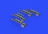 Eduard 672188 R-13M missiles w/ pylons for MiG-21 1/72